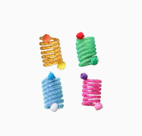 Cat Toys Colorful Spring Interactive  Spring Toys